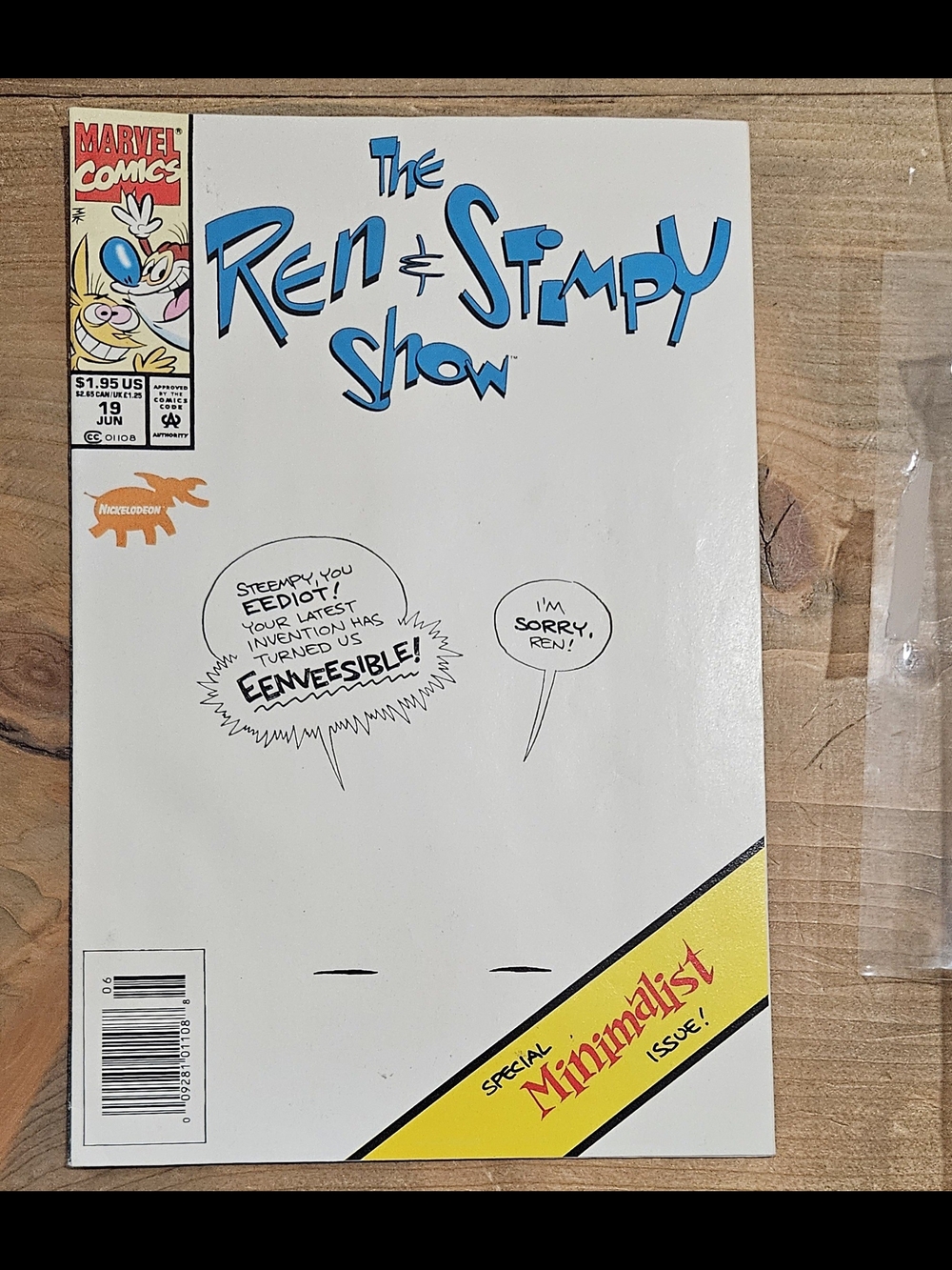 THE REN & STIMPY SHOW ~ 1994 Marvel Comics  | June, Issue 19 | Raw 9.6-9.8